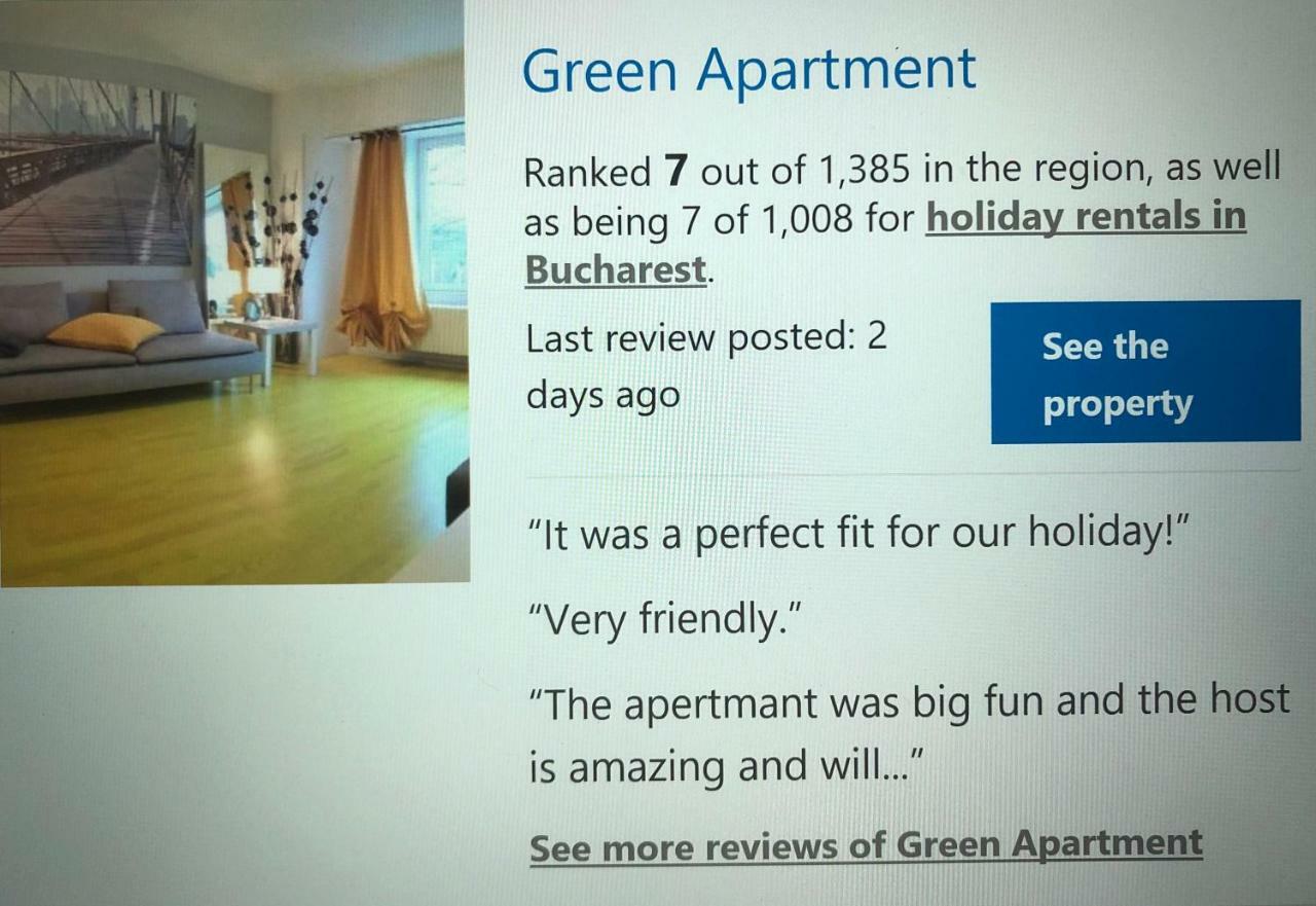 Green Apartment 63 Bucureşti Eksteriør bilde